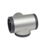Rozgałęźnik 3-Gniazdowy Z/U Aluminium/Grafitowy Helmo 049438 LEGRAND