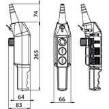 KASETA STEROWNICZA SUWNICOWA B-1NC+2X3NO