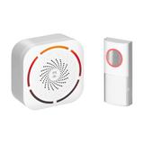 TULO DC , dzwonek bezprzewodowy bateryjny, learning system, 36 dźwięków, 150m, biały