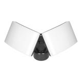 TOS DUO LED 2x20W podwójny naświetlacz ogrodowy z PIR, 2x1600lm, IP65, 4000K, PC, czarny