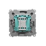 Simon Basic Przycisk światło 10A 250V szybkozłączka satynowy BMS1.01/29 KONTAKT