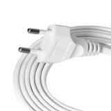 Przewód przyłączeniowy wtyczka EURO 2P 2x0,75mm2 IP20 1,9m biały ORNO