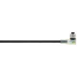 AB-C4-5,0PUR-M12FA-3L PRZEWODY SENSOR/ACTUATOR GNIAZDO KĄTOWE M12, WOLNY KONIEC PRZEWODU 3LEDY