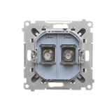 Simon 55 Gniazdo antenowe typu /F/ podwójne Do instalacji indywidualnych Grafitowy mat