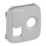 VALENA ALLURE - PLAKIETKA ALUMINIUM GNIAZDA TV + RJ45 KATEGORII 6 UTP, Legrand