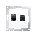 Simon 54 Gniazdo komputerowe podwójne z przesłoną