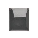 Simon Aquaclick Gniazdo wtyczkowe IP44 Schuko pojedyncze klapka transparentna 16A 250 V~ zaciski śrubowe, czarny ACGSZ1C/49A KONTAKT