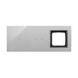 Simon 54 Touch Panel dotykowy S54 Touch 3 moduły 1 pole dotykowe + 2 pola dotykowe poziome + 1 otwór na osprzęt S54 burzowa chmura DSTR3120/72 KONTAKT