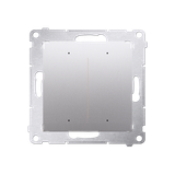 Simon 54 GO Sterownik przyciskowy oświetleniowy - 2 wyjścia 5A sterowany WiFi 230V srebrny mat
