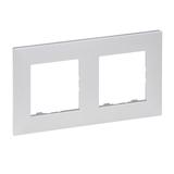 Niloe Step Ramka Podwójna 2X- Kolor Aluminium 863392 LEGRAND