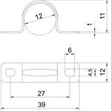 605, OBEJMY MOCUJĄCE 12MM OC.GAL.