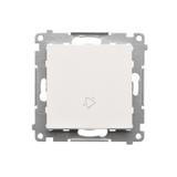 Simon 55 Przycisk zwierny /dzwonek/ szybkozłączka Biały mat