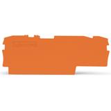 3-Leiter-Trenn-Abschlussplatte. oran