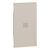 LIVING NOW - KLAWISZ Z OKIENKIEM PODŚWIETLENIA - 2 MODUŁY - PIASKOWY BEŻ, Bticino