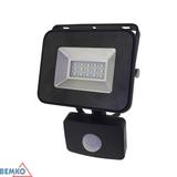NAŚWIETLACZ LED SMD LOFOT 10W 4000K 850LM IP65 CZARNY CZ. PIR