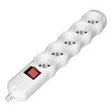 Rozgałęźnik wielogniazdowy 5x2P+Z z wyłącznikiem biały OR-AE-13267/W ORNO