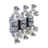 NH3 Triple Pole Base CE podstawa NH3 3P 630A mont. szyna DIN i śruby podwójny styk TD3-D EATON