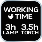 Lampa warsztatowa 550 lm COB LED + baza + ładowarka