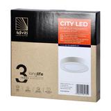 CITY LED 18W oprawa downlight natynkowa okrągła 1300lm 4000K biała wbudowany zasilacz LED AD-OD-6058