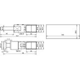 Zestaw montażowy do HVI long 20 mm, czarny, do układania w rurze wsporczej, 2 głowice, 2 opaski term
