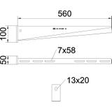 AW 30/56, WSPORNIK ŚCIENNY 560MM FT