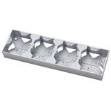 IMPRESJA Puszka instalacyjna poczwórna - kolor srebro