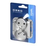 Gniazdo podwójne podtynkowe 2x2P+Z Pearl, 16A, 250V, PT-6 PR, srebrny
