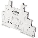 PI6W-1P-230VAC/DC (SZARE) (CE) Gniazdo do przekaźnika RM699BV - Wejście: 230VAC/DC, szerokość: 6,2mm