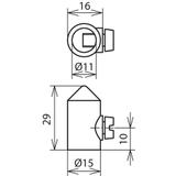 Grot do drutu fi 7-10 mm, dł. 29 mm, ZG