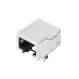 RJ45C5 S1D 2.7N4N RL Wtyk PCB złącza danych, Przyłacze lutowane SMD, 1.27 mm, Liczba biegunów: 8, 90°, 3.2 mm, Złoto na niklu, czarny, Tape /240szt./ 2000890000 WEIDMÜLLER