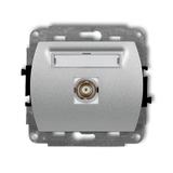 TREND Mechanizm gniazda pojedynczego BNC srebrny metalik