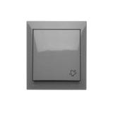 Simon Aquaclick Przycisk dzwonek 10AX 250V zaciski śrubowe, szary