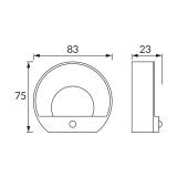 Podszafkowa oprawa punktowa POP LED 1W