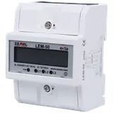 LICZNIK ENERGII ELEKTRYCZNEJ 3-FAZOWY LCD 100 A, 4-MOD TYP: LEM-50