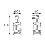 Oprawa do zamontowania na szynoprzewodzie SEZAM TRA GU10 BLACK