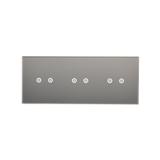 Simon 54 Touch Panel dotykowy S54 Touch 3 moduły 2 pola dotykowe poziome + 2 pola dotykowe poziome + 2 pola dotykowe poziome srebrna mgła DSTR3222/71 KONTAKT