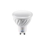 ŻARÓWKA LED, SMD 2835, CIEPŁA BIAŁA, GU10, 6 W, AC220-240V, 50-60Hz, KĄT ŚWIECENIA 120*, 440lm, 52 m