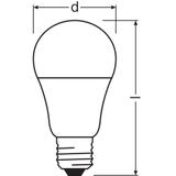 LED STAR+ CL A DSFR 75 non-dim 10W 827 E27 LEDVANCE