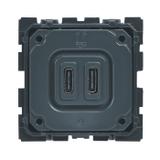 CELIANE - Gniazdo zasilające 2 x USB 5 V - 2400 mA Typ-C, Legrand