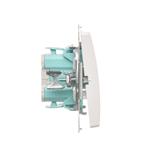 Simon Basic Przycisk światło z podświetleniem LED na 24V 10A 24V szybkozłączka biały