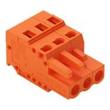 1-przewodowe gniazdo CAGE CLAMP pomarańczowa /100szt./ 231-303/102-000 WAGO