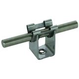 Wspornik DEHNgrip, wys. 20 mm, M6, stal nierdzewna NIRO