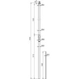 Rura wsporcza do HVI long, fi 50 mm dł. 4700 mm, GFK / Al z iglicą Al fi 10 mm o dł. 1000 mm 105332 DEHN