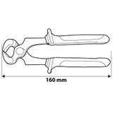 Szczypce czołowe 160 mm