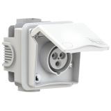 GNIAZDO ZABUDOWANE SERIA DESIGN IP44 gniazdo podtynkowe przelotowe 16A 2P+Z 230V 883-6v PCE