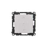 Simon 55 Przycisk roletowy zwierny szybkozłączka Aluminium mat TZP1K.01/143 KONTAKT