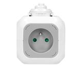 Przedłużacz 4 krotny ładowarka 2xUSB 1,4m H05VV-F 3x1mm2 szaro-biały OR-AE-13144 ORNO