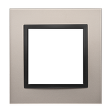 Simon 54 NATURE WMDZ-0110xS-081 Ramka 1-krotna Nature-Metal, SATYNOWA NOC, IP20/IP44. (IP44-należy z DRN1/81 KONTAKT