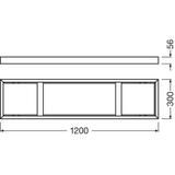 PANEL 1200 SURFACE MOUNT KIT LEDV LEDVANCE