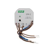 STEROWNIK ROLET, JEDNOPRZYCISKOWY; UN=230V AC, 8A, MONTAŻ W PUSZCE PODTYNKOWEJ ?60